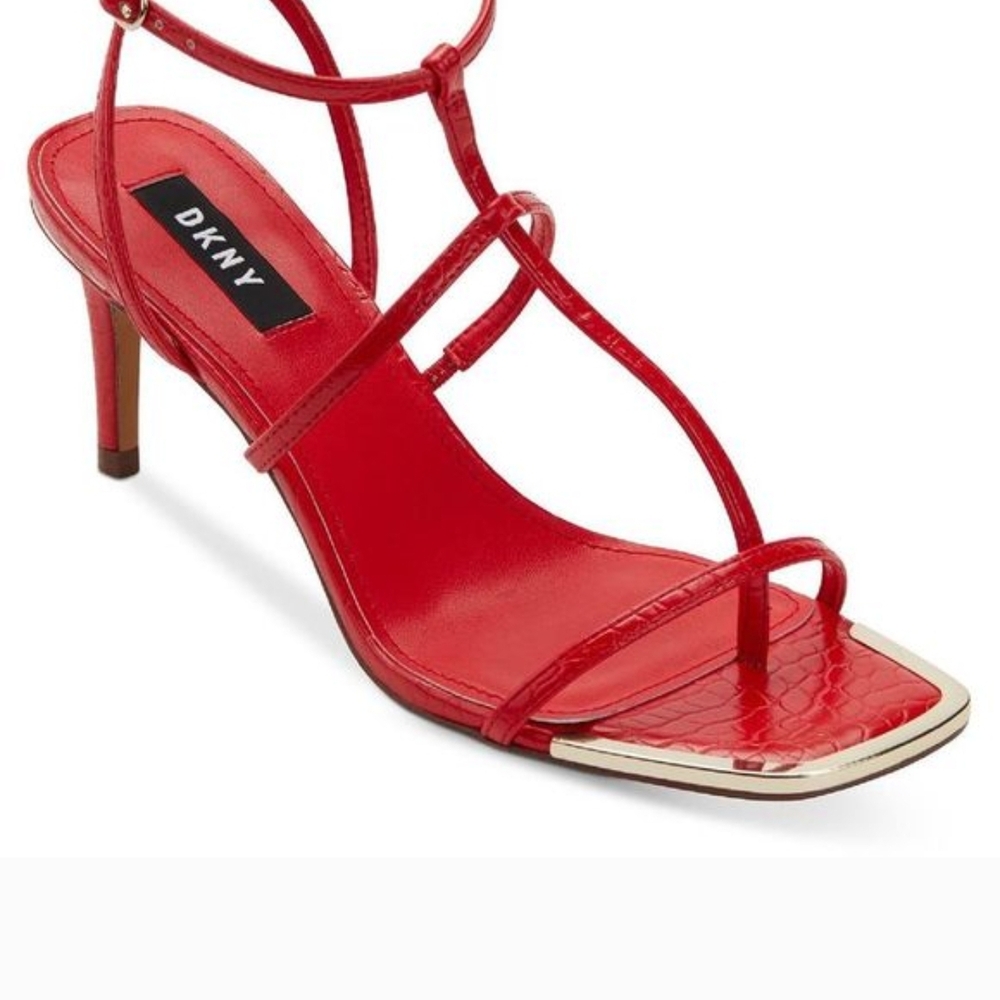 DKNY Red Strappy Heels